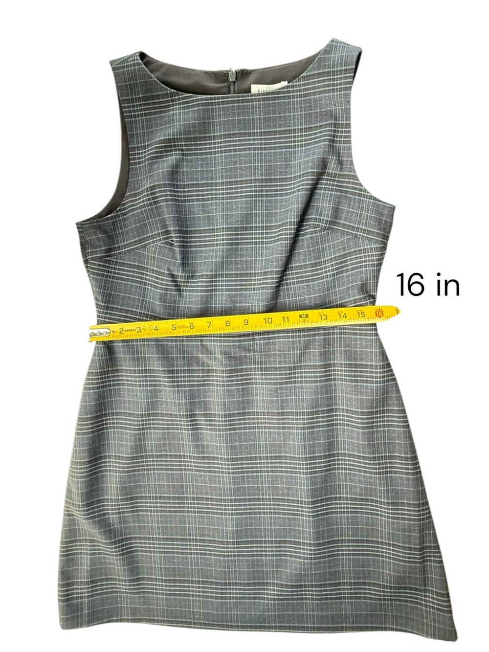 Gianni Bini Charlotte Dress Women’s Gray Plaid Sleeveless Sheath Size 10 NWT - Picture 10 of 13